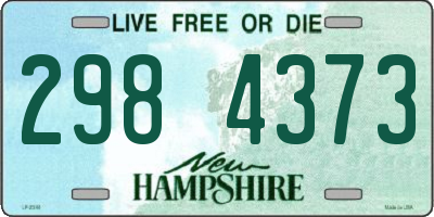 NH license plate 2984373