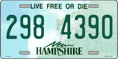 NH license plate 2984390