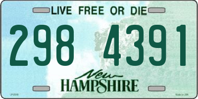 NH license plate 2984391