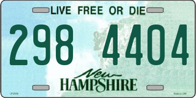 NH license plate 2984404