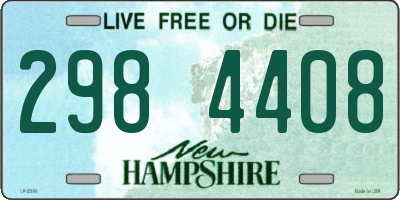 NH license plate 2984408