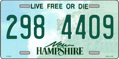 NH license plate 2984409