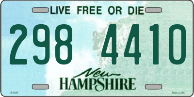 NH license plate 2984410