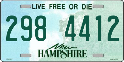 NH license plate 2984412