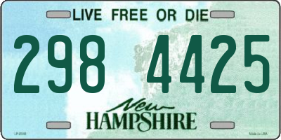 NH license plate 2984425