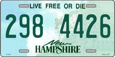 NH license plate 2984426