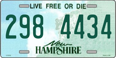 NH license plate 2984434
