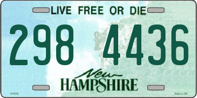 NH license plate 2984436