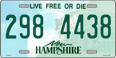 NH license plate 2984438