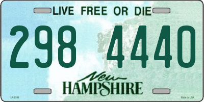 NH license plate 2984440