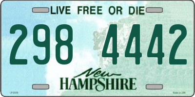 NH license plate 2984442