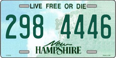 NH license plate 2984446