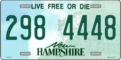 NH license plate 2984448