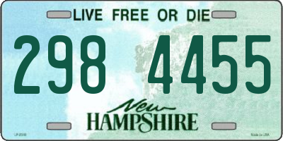 NH license plate 2984455