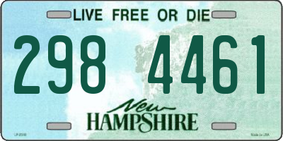 NH license plate 2984461