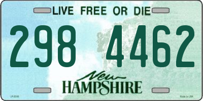 NH license plate 2984462