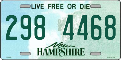 NH license plate 2984468
