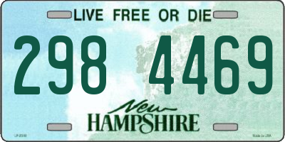 NH license plate 2984469