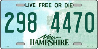 NH license plate 2984470