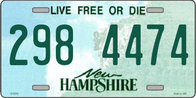 NH license plate 2984474