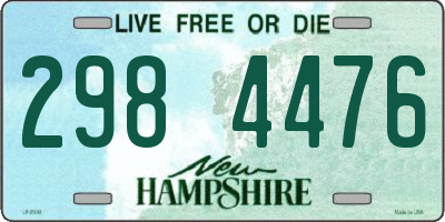 NH license plate 2984476