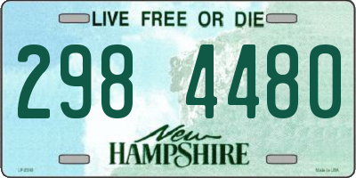 NH license plate 2984480