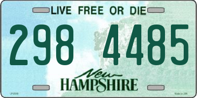 NH license plate 2984485