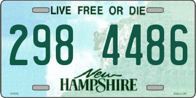 NH license plate 2984486
