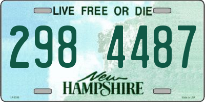 NH license plate 2984487