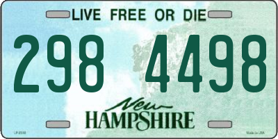 NH license plate 2984498