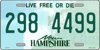 NH license plate 2984499