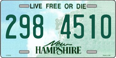 NH license plate 2984510
