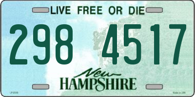 NH license plate 2984517