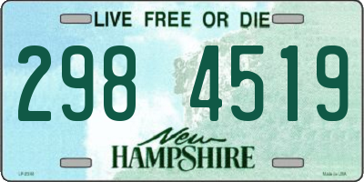 NH license plate 2984519
