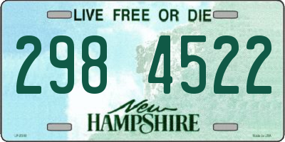 NH license plate 2984522