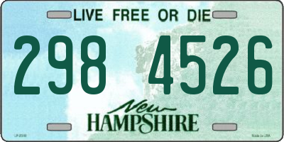 NH license plate 2984526