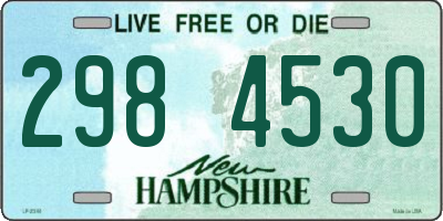 NH license plate 2984530