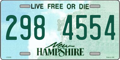 NH license plate 2984554