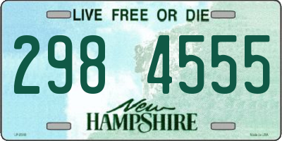 NH license plate 2984555