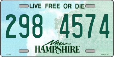 NH license plate 2984574