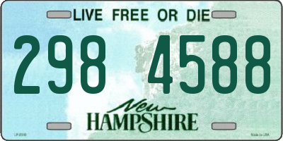 NH license plate 2984588