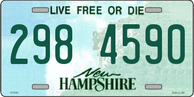 NH license plate 2984590