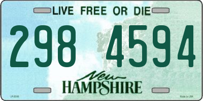 NH license plate 2984594