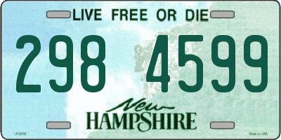 NH license plate 2984599