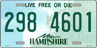 NH license plate 2984601