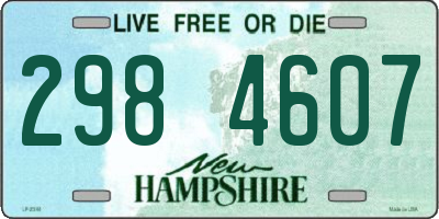 NH license plate 2984607