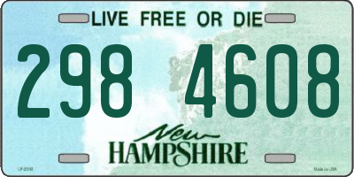 NH license plate 2984608
