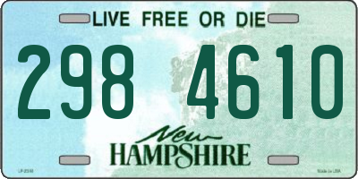 NH license plate 2984610
