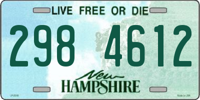 NH license plate 2984612