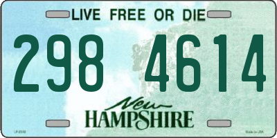 NH license plate 2984614